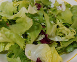 Foto del paso 3 de la receta: Ensalada tibia amb, Gouda, champinyons, bacon i cruient de cebolla
