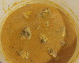A picture of step 1 of Chicken 65.