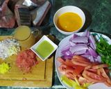 A picture of step 1 of Peruvian Fish Stew (Sudado de Pescado Bonito).
