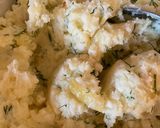 A picture of step 2 of Potato cakes with dill and smoked salmon (canapé).