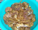 A picture of step 2 of Tala hua gosht Hyderabadi.