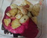 Foto del paso 8 de la receta: Guiso berenjena c/ papas al eneldo salsa de beterragas y repollo