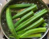 A picture of step 1 of Okra in Sweet Tomato Sauce.