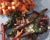 A picture of step 3 of Warm Beet Top Salad.