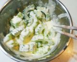 A picture of step 5 of Goya (Bitter Melon) Tempura with Mayo Batter.