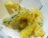 A picture of step 7 of Goya (Bitter Melon) Tempura with Mayo Batter.