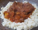 Foto del paso 3 de la receta: Goulash o estofado húngaro sin crema. Con spatzles (pasta)