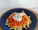 Foto del paso 10 de la receta: Pasta con soja texturizada y salsa de yogurt
