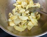 A picture of step 2 of Aloo Kadhi - Navratri Special.