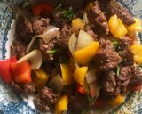 Hình bước làm 1 của món Bò lúc lắc