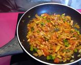 Foto del paso 3 de la receta Timbal de arroz con bacon y setas y espárragos