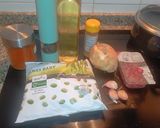 Foto del paso 1 de la receta Habitas con jamón y huevo