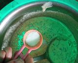 A picture of step 2 of Besan ka chilla.