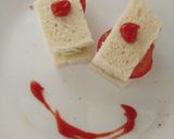A picture of step 3 of Instant and quick cucumber tomato sandwich.