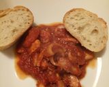 A picture of step 3 of Octopus in a spicy tomato sauce.
