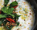 A picture of step 5 of Tadke Wali Chana Dal Raita.