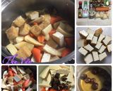 Hình bước làm 1 của món Măng kho đậu nấm hương