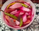 A picture of step 5 of Arabic Pickled Mixed Vegetables.