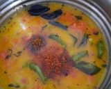 A picture of step 4 of Dal (Maharashtrian Amti).