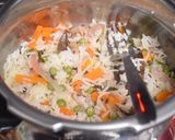 A picture of step 8 of Coconut milk rice.