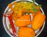 A picture of step 5 of Stuffed Mango kulfi.