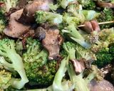 A picture of step 4 of Fettuccine with Piccadilly Tomatoes, Porcini Mushrooms, and Sicilian Broccoli.