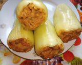 Lencsés bulgurral töltött paprika paradicsomos mártásban (vegán) recept fázis 7 fotója