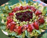 Une image de l'étape 9 de Salade composée (chou rouge,scarole,tomate et concombre).