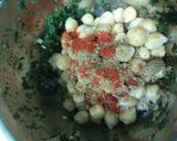 A picture of step 3 of Palak-Kabli Chana Hara Bhara Kabab.