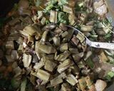 A picture of step 3 of Methi, pyaz baingan sabji.