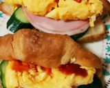A picture of step 3 of For Breakfast: Croissant Sandwich!.