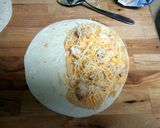A picture of step 3 of Chicken Quesadillas with Corn Salsa.