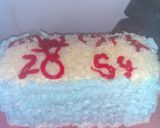 Foto langkah ke 8 dari resep Blue ombre cake.