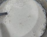 A picture of step 1 of Singhara atta kadhi.