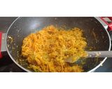 A picture of step 1 of Carrot and bottle gourd(lauki) Halwa.