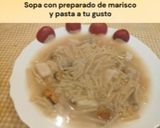 Foto del paso 8 de la receta: Sopa con preparado de marisco y pasta a tu gusto