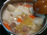 สตูว์ไก่มิโสะด้วยหม้อแรงดัน