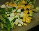 A picture of step 8 of Appe with sambar-chutney.