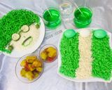 A picture of step 1 of Independence rice.