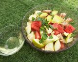 A picture of step 1 of Melon apple cooler.