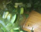 A picture of step 3 of Green soup for Spring - vegan.