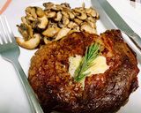 รูปขั้นตอนการทำที่ 3 ของ สเต็กเนื้อริบอาย(ออสเตรเลีย)(Medium Rare) กับ เห็ดผัดเนยทรัฟเฟิล