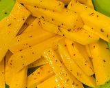 A picture of step 3 of Roasted Swede chips.