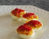Foto del paso 9 de la receta: Huevos rellenos con pimientos