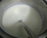 A picture of step 1 of Kesar-Elaichi Kalakand.
