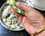 A picture of step 3 of Stuffed Mirchi Bhaji.
