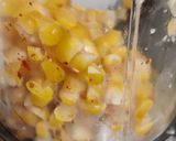 A picture of step 1 of Corn fritters in appe pan.