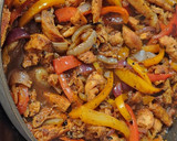 A picture of step 4 of Chicken Fajita Stuffed Peppers.