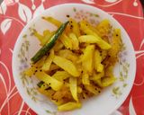 A picture of step 3 of Raw papaya sabji.