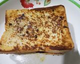 A picture of step 3 of No egg french toast.